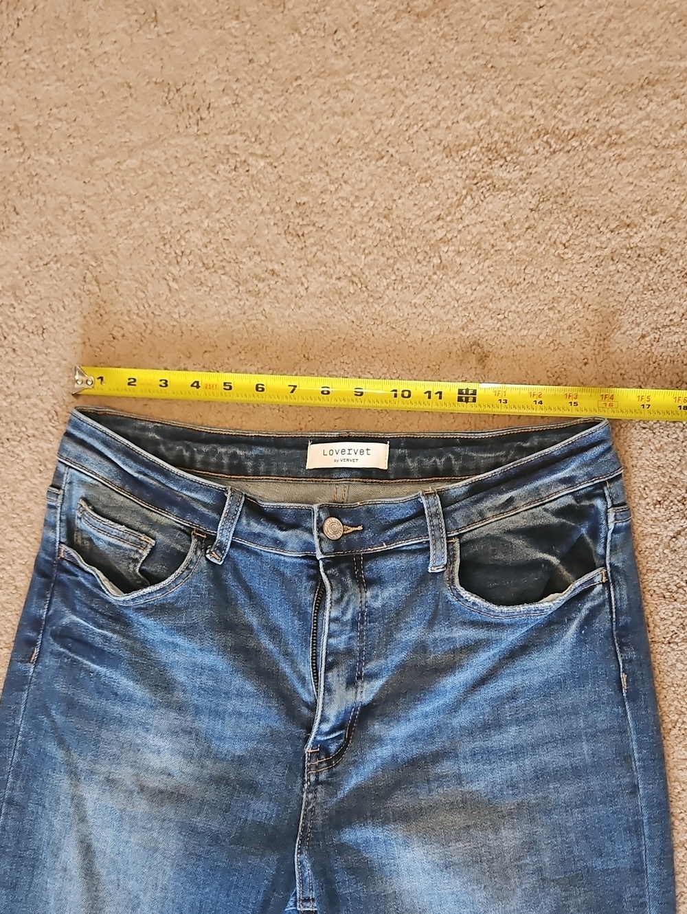 Like New Lovervet By Vervet Women’s Dark Blue Jeans - Picture 6 of 10